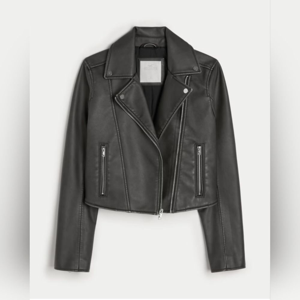 Hollister Vegan Leather Biker Jacket